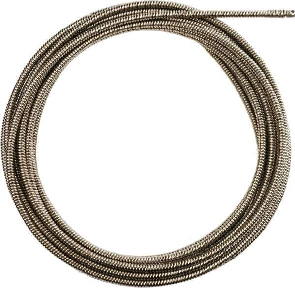 Milwaukee Tool - 1/2" x 50' Drain Cleaning Machine Cable - Inner Core, 1-1/4" to 2-1/2" Pipe, Use with Milwaukee Drain Cleaning Tools - Exact Industrial Supply