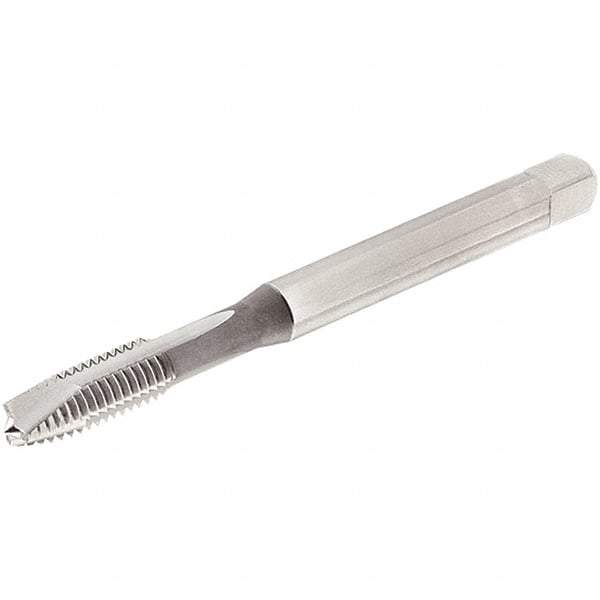 Iscar - M6x0.5 Metric Fine 3 Flute 6H Plug Spiral Flute Tap - Cobalt, Oxide Finish, 80mm OAL, Right Hand Flute, Right Hand Thread, Series TPG MF - Exact Industrial Supply