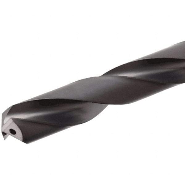 Iscar - 10mm 140° Solid Carbide Jobber Drill - TiAlN Finish, Right Hand Cut, Spiral Flute, Straight Shank, 103mm OAL, Standard Point - Exact Industrial Supply