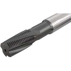 Iscar - M14x1.00 ISO, 12mm Cutting Diam, 4 Flute, Solid Carbide Helical Flute Thread Mill - Internal Thread, 38mm LOC, 84mm OAL, 12mm Shank Diam - Exact Industrial Supply