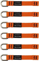 Ergodyne - 4-1/2" Tool Tether - Sealing Tape Connection, 5" Extended Length, Orange - Exact Industrial Supply