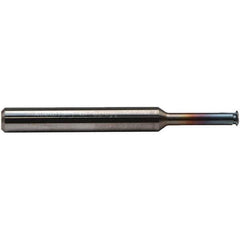 Emuge - 32 Max TPI, Internal Single Profile Thread Mill - 0.414" Cut Diam, 1/8" Shank Diam, 3 Flute, 1-5/8" OAL, TiCN Finish - Exact Industrial Supply