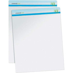 Universal One - 50 Sheet, 27 x 34", Easel Pad - White - Exact Industrial Supply