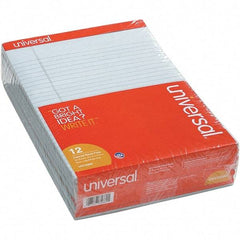 UNIVERSAL - 50 Sheet, 8-1/2 x 11", Legal (Style) Note Pad - Blue - Exact Industrial Supply