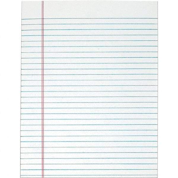 TOPS - 50 Sheet, 8-1/2 x 11", Legal/Wide (Style) Legal Pad - White - Exact Industrial Supply