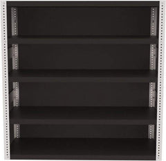 Valley Craft - 4 Shelves, 10,000 Lb Capacity, Enclosed Shelving - 60" Wide x 24" Deep x 60" High, Gray - Exact Industrial Supply