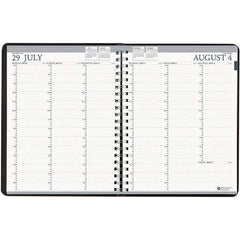 House of Doolittle - 112 Sheet, 8-1/2 x 11", Weekly Planner - Black - Exact Industrial Supply