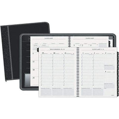 AT-A-GLANCE - 128 Sheet, 8-1/4 x 10-7/8", Weekly/Monthly Appointment Book - Black - Exact Industrial Supply