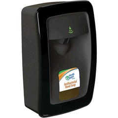 1 L Automatic Liquid Hand Soap & Sanitizer Dispenser Wall Mount, Plastic, Black, ADA Compliant
