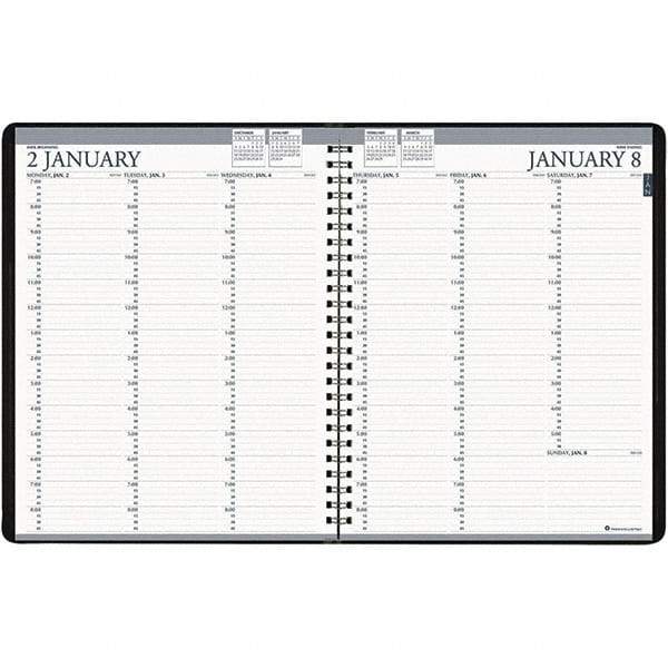 House of Doolittle - 104 Sheet, 8-1/2 x 11", Weekly Planner - Blue - Exact Industrial Supply