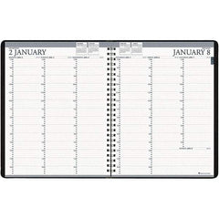 House of Doolittle - 224 Sheet, 8-1/2 x 11", Weekly Planner - Black - Exact Industrial Supply