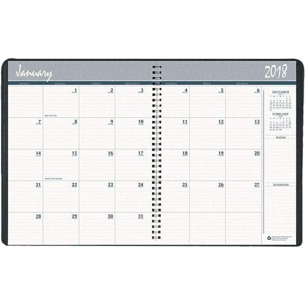 House of Doolittle - 24 Sheet, 8-1/2 x 11", Monthly Planner - Blue - Exact Industrial Supply