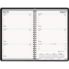 House of Doolittle - 104 Sheet, 5 x 8", Weekly Appointment Book - Black - Exact Industrial Supply