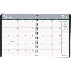 House of Doolittle - 24 Sheet, 6-7/8 x 8-3/4", Monthly Planner - Black - Exact Industrial Supply