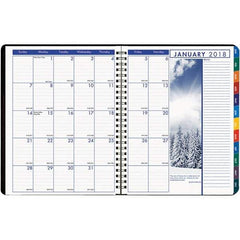 House of Doolittle - 128 Sheet, 8-1/2 x 11", Weekly/Monthly Planner - Black - Exact Industrial Supply