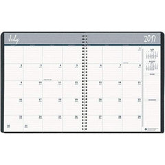 House of Doolittle - 32 Sheet, 8 1/2 x 11", Monthly Planner - Black - Exact Industrial Supply