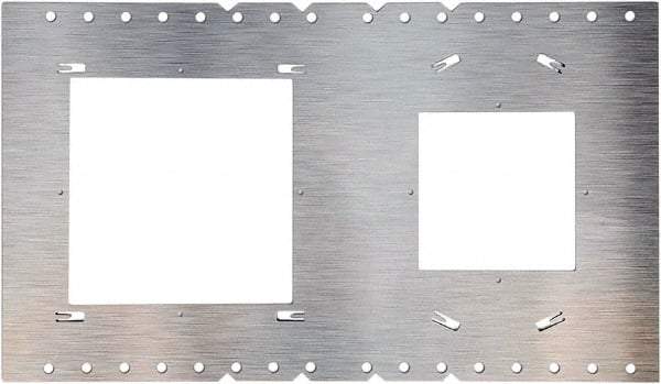 Philips - Aluminum Silver Light Fixture Plate - For Use with FDL Flat Down Lights - Exact Industrial Supply