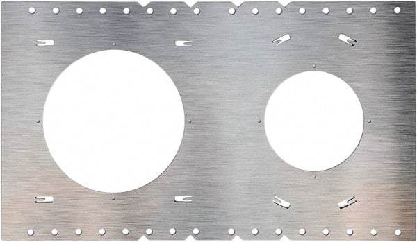 Philips - Aluminum Silver Light Fixture Plate - For Use with FDL Flat Down Lights - Exact Industrial Supply