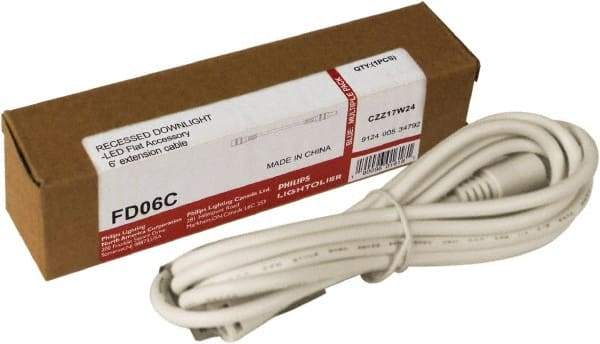 Philips - Light Fixture Extension Cable - For Use with FDL Flat Down Lights - Exact Industrial Supply