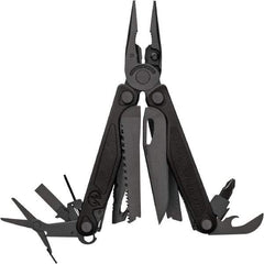 Leatherman - 1 Piece, Multi-Tool Set with 19 Functions - Black, 4" Closed Length - Exact Industrial Supply