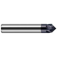 Harvey Tool - 3/4" Diam 60°/120° 4-Flute Single End Solid Carbide Chamfer Mill - Exact Industrial Supply