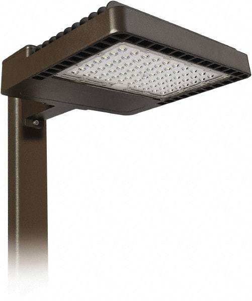 Philips - 200 Watt LED Area Light - Clear Glass Lens, Mogul Base, Pole Mount, 120 to 277 Volts, IP66 Ingress Protection, 19.4" Long x 4.3" High x 13.6" Wide - Exact Industrial Supply