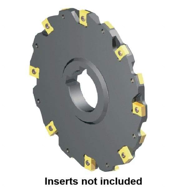 Kennametal - Arbor Hole Connection, 0.315" Cutting Width, 0.8661" Depth of Cut, 100mm Cutter Diam, 1.2598" Hole Diam, 5 Tooth Indexable Slotting Cutter - 90° LN Toolholder, LNE 1245... Insert - Exact Industrial Supply
