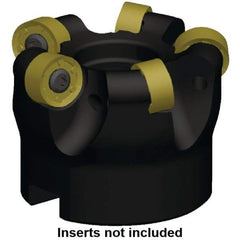 Kennametal - 100mm Cut Diam, 3mm Max Depth, 32mm Arbor Hole, 7 Inserts, RN.J 1204... Insert Style, Indexable Copy Face Mill - KDR Cutter Style, 22,150 Max RPM, 50mm High, Through Coolant, Series Rodeka - Exact Industrial Supply