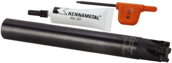 Kennametal - 18.92mm Cut Diam, 6.93mm Max Depth of Cut, 3/4" Shank Diam, 6" OAL, Indexable Square Shoulder End Mill - EP.. 0708.. Inserts, Cylindrical Shank, 0° Lead Angle, Through Coolant, Series Mill 1-07 - Exact Industrial Supply