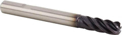 Kennametal - 12mm, 5 Flute, Single End, Solid Carbide, 2mm Corner Radius End Mill - 84mm OAL, 38° Helix, Right Hand Flute, 26mm LOC, Right Hand Cut, 36mm Extended Reach - Exact Industrial Supply