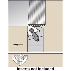 Kennametal - External Thread, Right Hand Cut, 32mm Shank Width x 32mm Shank Height Indexable Threading Toolholder - 170mm OAL, LT 16ER Insert Compatibility, LSAS Toolholder, Series LT Threading - Exact Industrial Supply