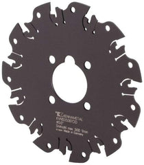 Kennametal - Arbor Hole Connection, 0.089" Cutting Width, 1-3/8" Depth of Cut, 5" Cutter Diam, 1-1/4" Hole Diam, 11 Tooth Indexable Slotting Cutter - KVNS Toolholder, OD 2087.. Insert - Exact Industrial Supply