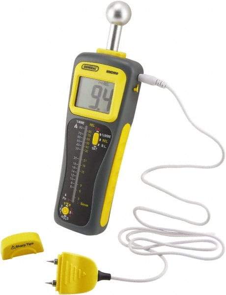 General - 32 to 122°F Operating Temp, Moisture Meter - LCD Display, Accurate to ±3% - Exact Industrial Supply