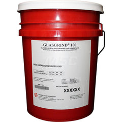 Cutting & Grinding Fluid: 5 gal Bucket Use on Abrasive Material, Clear Amber