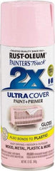 Rust-Oleum - Candy Pink, Gloss, Enamel Spray Paint - 8 Sq Ft per Can, 12 oz Container, Use on Multipurpose - Exact Industrial Supply