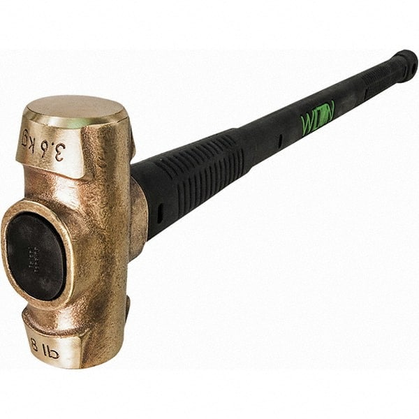 Wilton - Non-Sparking Hammers Tool Type: Brass Hammer Head Material: Brass - Exact Industrial Supply
