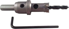 Disston - 1-5/8" Diam, 1" Cutting Depth, Hole Saw - Carbide-Tipped Saw, Toothed Edge - Exact Industrial Supply