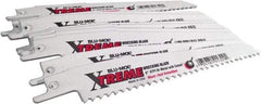 Disston - 6" Long x 7/8" Thick, Bi-Metal Reciprocating Saw Blade - Straight Profile, 6 TPI, Toothed Edge, Universal Shank - Exact Industrial Supply