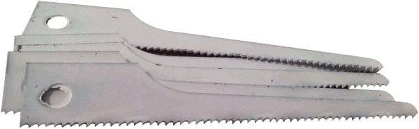 Disston - 3" Long x 1/2" Thick, Bi-Metal Reciprocating Saw Blade - Straight Profile, 18 TPI, Toothed Edge, Universal Shank - Exact Industrial Supply