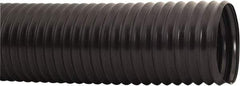 Hi-Tech Duravent - 4" ID, 1.5 Hg Vac Rating, 1 psi, PVC Vacuum & Duct Hose - 50' Long, Black, 1.26" Bend Radius, -20 to 165°F - Exact Industrial Supply