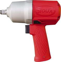 Sioux Tools - 1/2" Drive, 11,000 RPM, 780 Ft/Lb Torque Impact Wrench - Pistol Grip Handle, 1,250 IPM, 4 CFM, 90 psi, 1/4" Inlet - Exact Industrial Supply