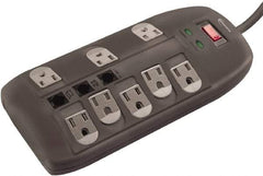 innovera - 8 Outlets, 120 Volts, 15 Amps, 6' Cord, Surge Power Outlet Strip - Floor Mount, 5-15R NEMA Configuration - Exact Industrial Supply