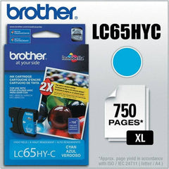 Brother - Cyan Ink Cartridge - Use with Brother MFC-5890CN, 5895CW, 6490CW, 6890CDW - Exact Industrial Supply