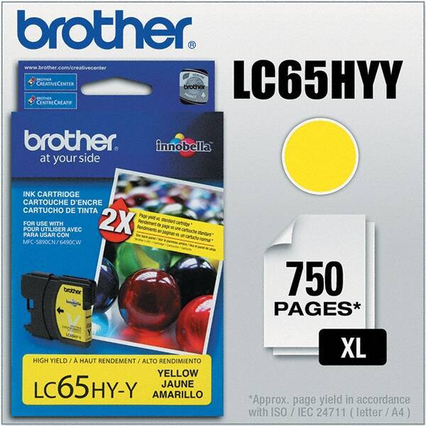 Brother - Yellow Ink Cartridge - Use with Brother MFC-5890CN, 5895CW, 6490CW, 6890CDW - Exact Industrial Supply