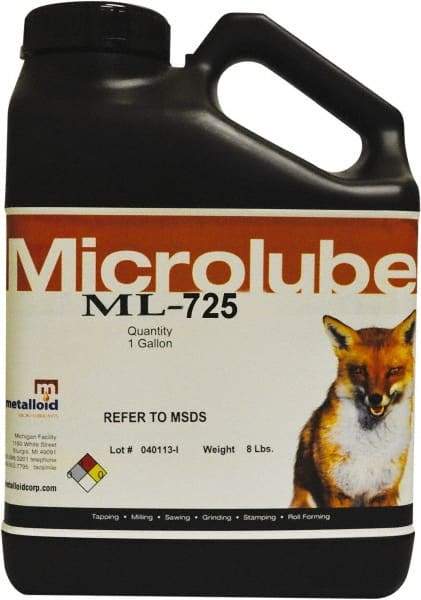 Metalloid - Microlubricant ML-725, 55 Gal Drum Cutting & Sawing Fluid - Straight Oil - Exact Industrial Supply
