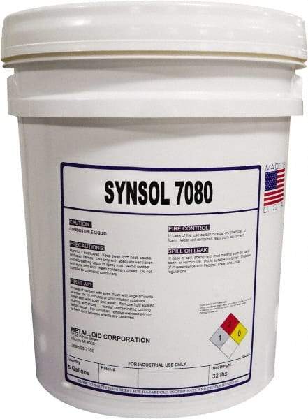 Metalloid - SynSol 7080, 5 Gal Pail Cutting Fluid - Semisynthetic - Exact Industrial Supply