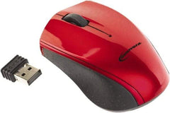 innovera - Red, Black Mouse - Use with Mac OS X, Windows 2000, XP, Vista, 7 - Exact Industrial Supply