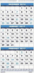 House of Doolittle - 7 Sheet, 8 x 17", Wall Calendar - Exact Industrial Supply