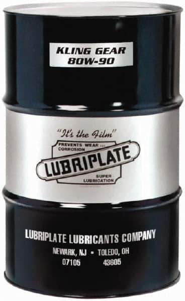 Lubriplate - 55 Gal Drum, Mineral Gear Oil - 25°F to 310°F, 816 SUS Viscosity at 100°F, 89 SUS Viscosity at 210°F, ISO 150 - Exact Industrial Supply