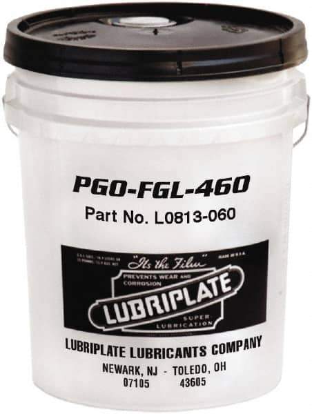 Lubriplate - 5 Gal Pail, Synthetic Gear Oil - 17°F to 443°F, 477 St Viscosity at 40°C, 83 St Viscosity at 100°C, ISO 460 - Exact Industrial Supply